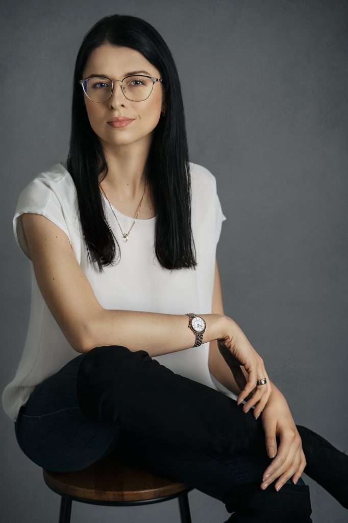 Verslo moters portretas