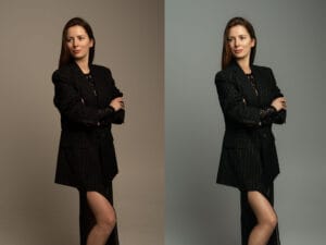 Before&after retouching